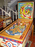 Image # 20048: Minstrel Man Cabinet - Full View 
(The cabinet has been repainted. We include this image to show the game's other features.)