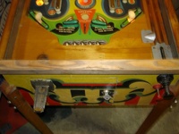 Image # 24146: Band Leader Lower Playfield 
(This game should use only white rubber rings. The lockdown bar is not original to this game.)