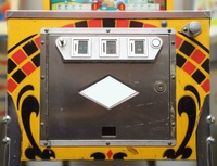Image # 71295: Monte Carlo Cabinet - Front 
(We have removed a diamond-shaped sticker from this image. This game did not come from the factory with a sticker on the coin door. Serial number 5217.)