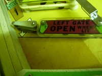 Image # 24863: Moon Shot Ball Saver Gate - Open 
(Serial number 2131.)
