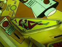 Image # 24865: Moon Shot Playfield - Detail 
(Serial number 2131.)