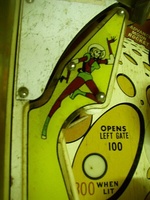 Image # 24868: Moon Shot Playfield - Detail 
(Serial number 2131.)