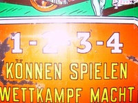 Image # 18662: Band Wagon German Backglass Detail 
(Serial number BW 2447.)