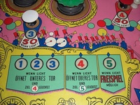 Image # 39295: Band Wagon German Playfield - Detail 
(Serial number BW 1824.)