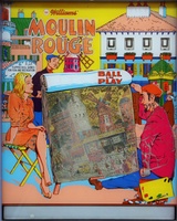 Image # 64135: Moulin Rouge Early Production Backglass 
(Serial number 19267.)