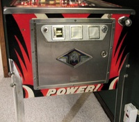 Image # 37012: Nitro Ground Shaker Cabinet - Front 
(This game has a plastic composite playfield.)