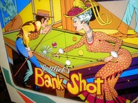 Image # 12377: Bank Shot Backglass - Detail