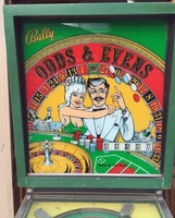 Image # 66318: Odds & Evens Backglass 
(Serial number 3163.)