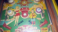 Image # 62016: Old Faithful Middle Playfield 
(The cabinet has been repainted. Serial number 021367 OF.)