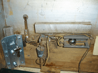 Image # 76012: Olympics Pendulum Tilt and Ball Roll Tilt 
(The bottom of the cabinet has been replaced. The metal brace on left was added new. Serial number 55354.)