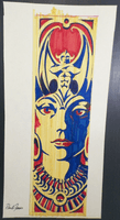 Image # 79810: Paragon Original Backbox Artwork 
(Artist is Paul Faris.Felt pens on art paper. Approximate dimensions are 13 1/2 by 28 inches.)