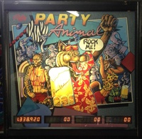 Image # 62797: Party Animal Illuminated Translite - Bar Version 
(The translite was personally signed by the game designer.)