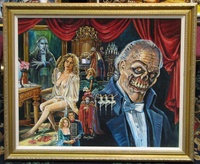 Image # 35740: Phantom of the Opera Original Backglass Artwork 
(Artist is Paul Faris.Oil painting.)