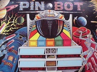 Image # 54719: PIN�BOT Promotional Poster 
(Provided by Williams in 1986. Measured 21 by 28 1/2 inches.)