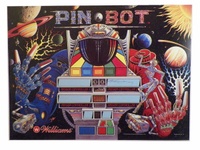 Image # 70463: PIN�BOT Promotional Poster 
(Artist is Python Anghelo.Dimensions 21 inches by 28 1/2 inches.Signed by the artist in 2014.From the estate of Python Anghelo.)