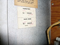 Image # 42742: Planets Serial Numbered Inspection Tag 
(The serial number is 99609. Elsewhere on this game is serial number 99611. Both numbers are in the Zodiac number series.)