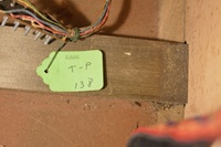Image # 69195: Planets Cable Tag 
(From the game with cabinet serial number 99612.)
