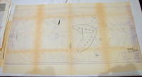 Image # 70454: Playboy Playfield Version II Drawing 
(Artist is Paul Faris.Ink on blueprint paper.)