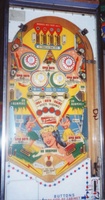Image # 6473: Pleasure Isle Playfield 
(The two solid blue light shields in the lower playfield are not original to this game. Serial number 08195.)