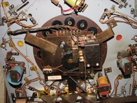 Image # 45762: Pleasure Isle Projection Unit and Unused Inserts 
(The unused yellow and red inserts are seen in this image. Serial number 08195.)