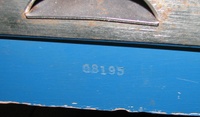 Image # 66835: Pleasure Isle Serial Number 
(The cabinet front has been repainted. Serial number 08195.)