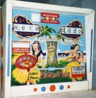 Image # 6538: Pleasure Isle Backglass 
(Serial number 08195.)