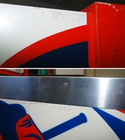 Image # 63839: Bobby Orr Power Play Early Production Serial Number 
(The upper image is the backbox. The lower image is the cabinet. Serial number EPP1047.)
