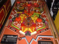Image # 46627: Punk! Lower Playfield 
(Several drop targets are not original to this game.)