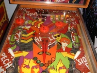 Image # 46626: Punk! Upper Playfield 
(Several drop targets are not original to this game.)
