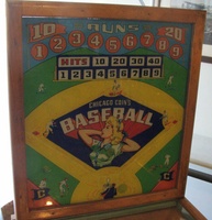 Image # 58429: Baseball Backglass 
(Serial number 24214.)