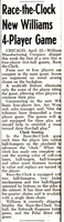 Image # 48666: Race the Clock Billboard New Game Announcement 
(The Billboard, Apr-30-1955, page 90)