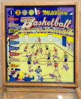 Image # 64373: Basketball Backglass 
(Serial number 018831BB.)