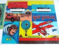 Image # 39815: Red Baron Plexiglas Backglass 
(This backglass was described as being 23 1/2 inches wide, 26 1/2 inches high, and 3/16 inches thick. From the Estate of Lloyd Rognan.)