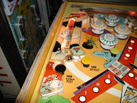 Image # 23997: The Red Max Playfield - Detail 
(Serial number 1021.)
