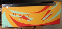 Image # 23892: The Red Max Cabinet - Right 
(Serial number 1021. The lower corner of cabinet has a small metal plate bearing the words 'Property Tag 6228'.)