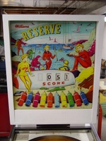 Image # 26718: Reserve Backglass 
(This backbox has been repainted.)