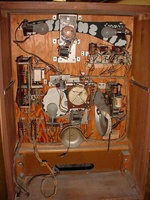 Image # 27456: Rip Snorter Inside Backbox 
(The replay credit wheel is bent.)
