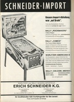 Image # 23052: RockMakers German Ad 
(From the German trade magazine M�nzautomat, January 1969. Note that the game pictured is the U.S. version. )