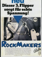 Image # 22123: RockMakers German Ad 
(From the German trade magazine M�nzautomat, September 1968.)
