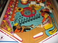 Image # 23751: Rock Star Illuminated Lower Playfield 
(Serial number 04465.)