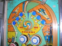 Image # 72401: Rocket III Early Production Upper Playfield 
(Serial number RO 1091.)