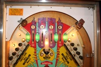 Image # 34839: Abra Ca Dabra Sample Game - Upper Playfield - Light Shields Removed 
(Serial number 01015 S.)