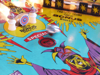 Image # 76426: Abra Ca Dabra Sample Game - Playfield - Detail 
(Serial number 01003 S.)