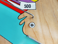 Image # 76428: Abra Ca Dabra Sample Game - Playfield - Detail 
(Serial number 01003 S.)
