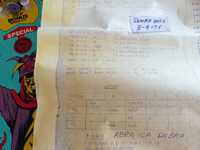 Image # 76442: Abra Ca Dabra Sample Game - Schematic Date 
(From the game with serial number 01003 S.)