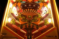 Image # 39666: Roller Disco Illuminated Lower Playfield 
(Serial number 05182.)