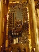 Image # 46592: Bazaar Inside Cabinet 
(The white wiring shown here are replacement wires.)