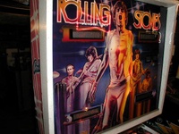 Image # 16326: Rolling Stones Early Production Backglass 
(This is from the game with serial number 1013, the 13th game produced.)