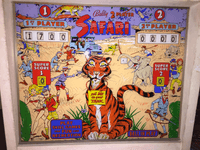 Image # 74596: Safari Backglass 
(Serial number 1971.)