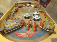 Image # 74620: Safari Early Production Playfield - Downfield View 
(Serial number 1098.)